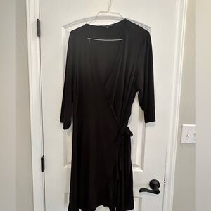 Women’s Tiana B Black Wrap Dress - Size 3X
